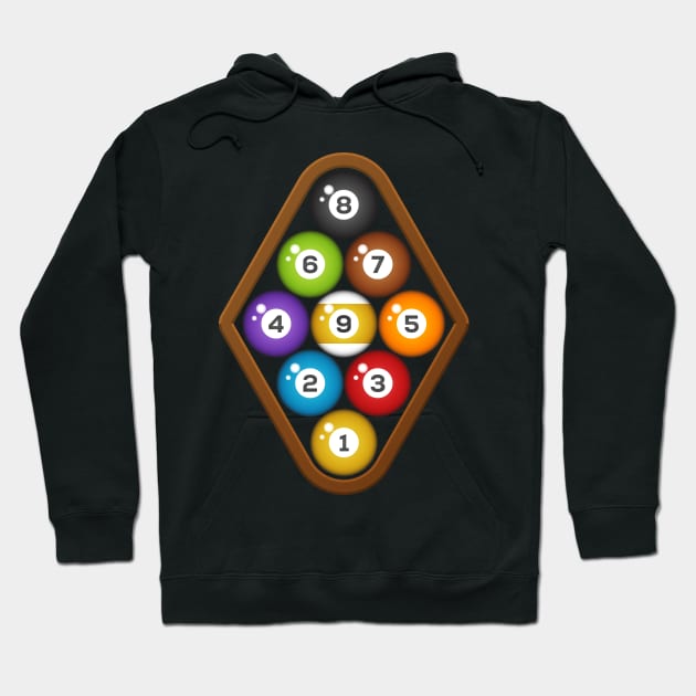 REALISTIC 9 BALL BILLIARDS Hoodie by cachuabi